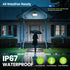 294 IP67 3000LM 2 Pack 7500K Solar Flood Lights Outdoor, LED Motion Sensor Outdoor Lights, Waterproof Solar Flood Light