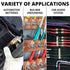 Wirefy 2/0 Gauge 3/8" Wire Lugs, Copper Cable Lugs, Battery Wire Connectors, 10 PCS Ring Terminals