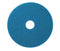 Americo Blue Cleaner Floor Pad, 17" Diameter, 3.25" Center Hole, 5 Pads/Case,