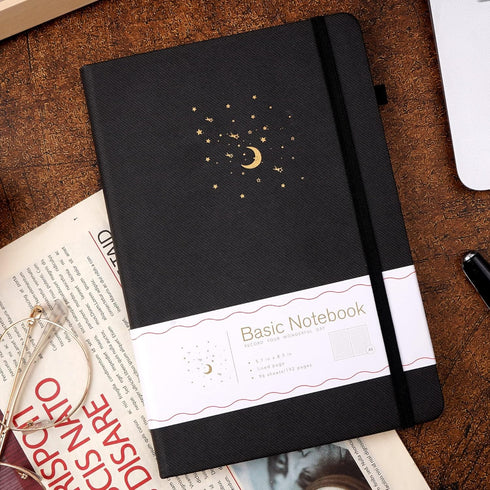 CAGIE Lined Journal Notebook for Work, 196 Pages, 5.7" x 8.3", Hardcover Journals for Writing with Pen Loop