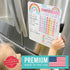 Magnetic Chore Chart for Kids, Good Behavior Chart at Home, Dry Erase Daily Weekly Responsibility List