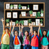 Set Bookshelf Bulletin Board Back to School Plant Motivational Classroom Decoration Reading Poster Potted Plant Back