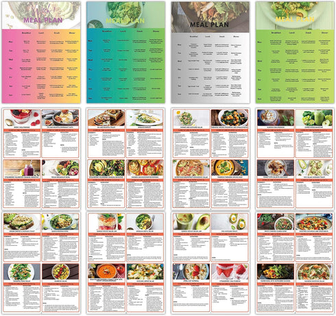 Mediterranean Diet Meal Plan 4-Week Heart-Healthy Recipes with Weekly Menu Planner, Grocery