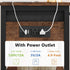 Gewudraw 2-Tier Printer Stand with Charging Station, Under Desk Printer Table, Side Table with Storage Shelves for Home
