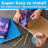 Jumbo Stretchable Book Cover, Sunset Beach Print, Fits Hardcover Textbooks 9 x 11 and Larger, Reusable
