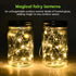 Set 2 5.2" 3" SteadyDoggie Solar Mason Jar Lights - of Magical Patio Lights in Glass Lanterns - Hang Them Anywhere