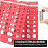 Thread Checker, Nut and Bolt Identifier Gauge with Inch and Centimeter Ruler, 19 Standard & 15 Metric