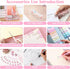 Pink Desk Organizers and Accessories, Pink Office Supplies with Mesh Desk Organizer, Acrylic Tape Dispenser, and