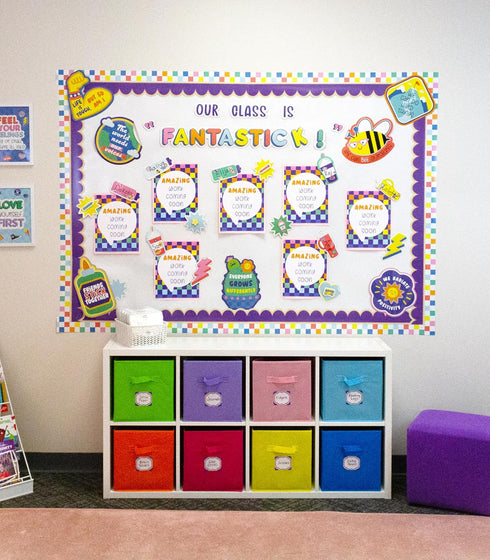Carson Dellosa We Stick Together 79-Piece Motivational Bulletin Board Set with Colorful Accents for Classroom