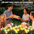 2 Pack 12LED IP65 Solar Swaying Butterfly Lights, Warm White Waterproof Auto On/Off Outdoor Garden Lights for Patio