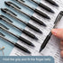 M&G Gel Pens, 0.5mm Black Medium Point, 30 PCS Retractable Gel Ink Rollerball Pens with Comfort Grip