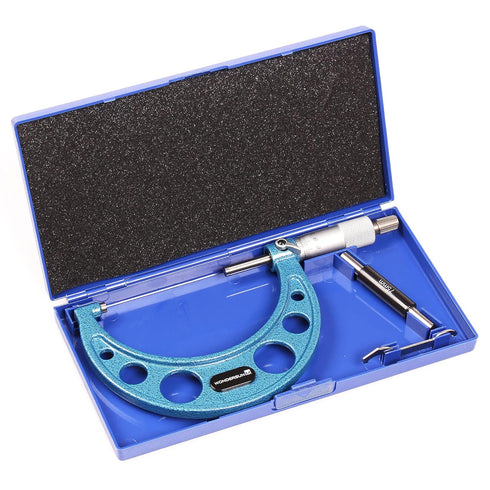 Outside Micrometer 3-4" Measuring Range, Professional Premium Precision Tool 0.0001" Graduation