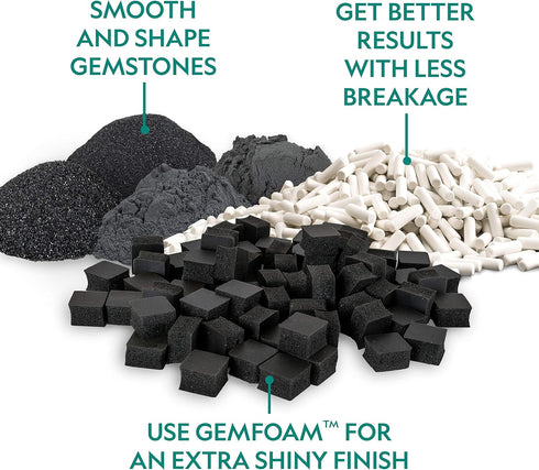 NATIONAL GEOGRAPHIC Rock Tumbler Media, Ultimate Rock Polishing Supplies Kit, 1.5 Pounds of Ceramic Pellets, 4 Stage
