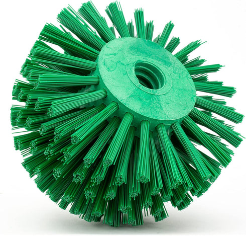 SPARTA Industrial Tank Brush Head, Drain Brush with 3/4" Thread Hole, 5 x 3.9 Inches, Green, Pack of 2