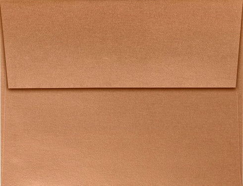 LUXPaper A2 Invitation Envelopes | Peel & Press | 4 3/8" x 5 3/4" | Copper Metallic | 80lb. Text | 50 Qty by LUXPaper