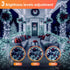 1200 394 IP67 8 Christmas Lights LED FT, Waterproof Christmas Tree Lights with Modes, Outdoor String Lights with Timers