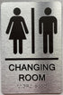 BUILDINGSIGNS.COM CHANGING ROOM sign / Unisex changing room sign with Raised letters/Image &
