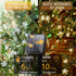 Solar Flower String Lights, 2 Pack 50 LED Waterproof Fairy Lights for Fence, Patio, Yard, Christmas Tree, Garden (Warm