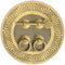 Hardware Philosophy Tibetan Brass Cabinet Face Plate Set, 5.5 Inches - Architectural, Interior Design Hardware