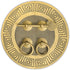 Hardware Philosophy Tibetan Brass Cabinet Face Plate Set, 5.5 Inches - Architectural, Interior Design Hardware