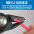 Jonard Tools JIC-2755 High Carbon Steel Flush Cutter Plier