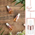 100 Pcs Mini Glass Dropper Bottles, Clear Essential Oil Sample Containers, 1 ml with Cap for Traveling (Rose Gold)