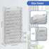 EasyPAG Mesh Wall File Holder, 11 Tier Office Hanging File Organizer, Silver Magazine Mails Rack for Papers and
