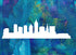 City of Cleveland Skyline Downtown Custom Stencil, Reusable & Sturdy, 11" x 8.5" for Art, Crafts & DIY Projects