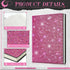 Notebook and Rhinestone Pen Sets, A5 Diamond Crystal Notebook, Crystal Pen, Bling Office Accessories, Rose Red