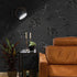 Black Peel and Stick Wallpaper, Silk Embossed Floral Contact Paper for Cabinets, 17.7 118 Textured Self Adhesive