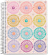 Erin Condren Modern Geometric Coiled Notebook, 7x9 Dot Grid, Platinum Coil by Erin Condren