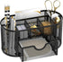 SUPEASY Black Mesh Desk Organizer, 9 Compartments with Drawers for Office Supplies, 8.6 x 4.3 x 4.1 Inch