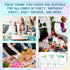 FQPJA 20 Pack -B01 Colorful Thank You Card For Kids, Fill In The Blank Birthday Greeting Cards, Colorful Postcards