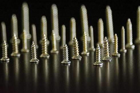 Swordfish 32051-500pc Brass Plated Wood Screw Assortment