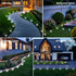 16 Pack PATIOWIN Small Solar Ground Lights, Pathway Lights Waterproof, Outdoor Solar Light for Garden, Driveway