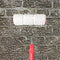 8'' Patterned Paint Roller for Wall Decoration, Classic Brick Embossing Rubber Tool for DIY Paint Art