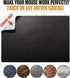 Mouse Pad with Adhesive Bottom, Sticks to Any Surface, Portable with Webcam Covers and Screen Cleaner Included (Blank