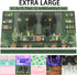 Cute Rainy Night Desk Mat, Green Plants Desk Pad, Anime Black Cat Kawaii Large Gaming Mouse Pad, Aesthetic XXL for Women