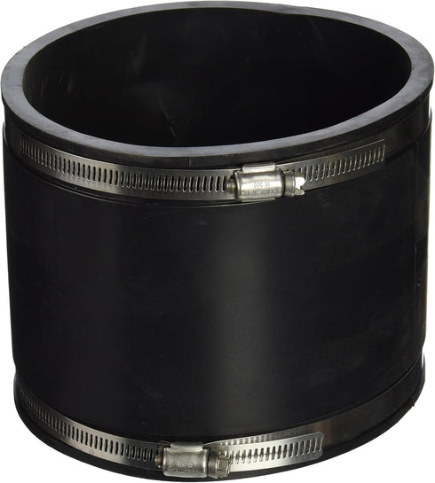 Fernco 1056-66 6-in. Flexible PVC Pipe Coupling for Cast Iron, Plastic, and Steel Plumbing Connections