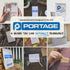 Portage Blank Hardcover Aesthetic Notebook, 6 x 8.5 Inches, 224 Pages, Navy Blue, Bleed-Proof Paper Notepad