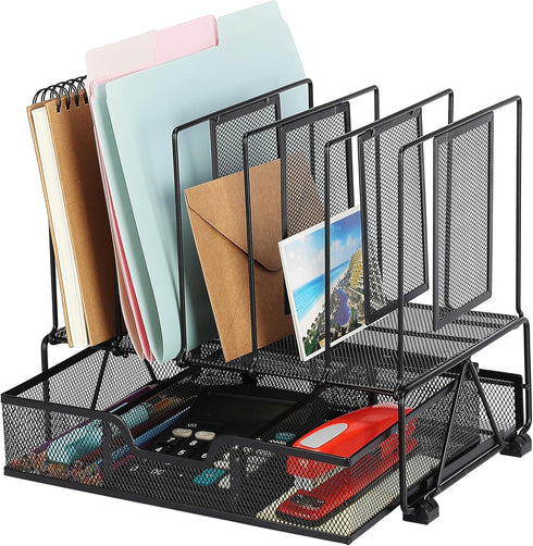 Mr. Pen Mesh Desk Organizer with Drawer, Desktop & Office Desk Organizers and Accessories