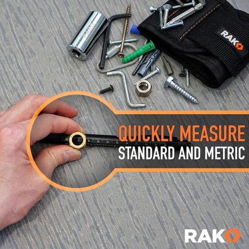 RAK Multi-Tool 2Pc Pen Set with LED Light, Touchscreen Stylus, Ruler, Level, and Screwdrivers