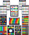 Math Posters 12 Pack, Grade School Charts, Glossy Paper (12.5x18)