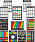 Math Posters 12 Pack, Grade School Charts, Glossy Paper (12.5x18)
