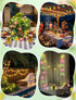 8.5Ft Summer 10 Beach Hawaiian String Lights Outdoor with LED Flamingo Pineapple Palm Tree Lights, Plug in Tropical