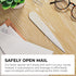 Uncommon Desks Letter Opener - 3 Pack Plastic Letter Openers with Trendy Designs, Ergonomic Handle for Comfort