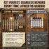 Sticks,16 Lifreer Wood Filler Colors Wood Crayons for Scratches, Scuffs, Cracks, Stains and Holes, Furniture Wax