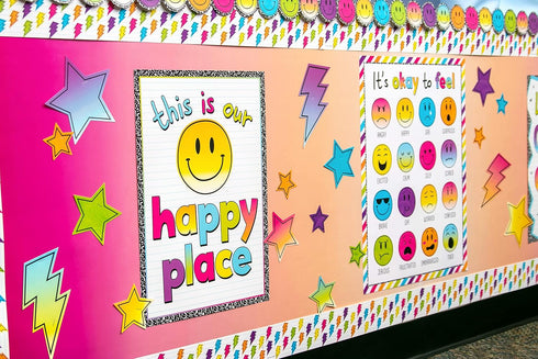 Teacher Created Resources Better Than Paper Bulletin Board Roll Pink and Orange Color Wash