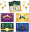 KYMY 12pcs Eid Mubarak Money Envelopes, Islamic Cash Folding Envelopes for Ramadan, Eid al-Adha, Birthday, Wedding