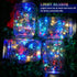 12 Pack 30 Multicolored2 SunKite Solar Mason Jar Lights, LED Waterproof Fairy Firefly Jar Lids String Lights